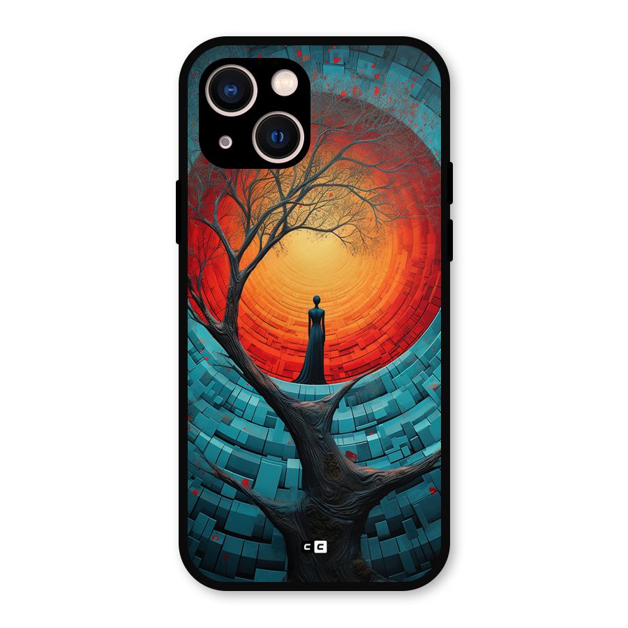 Life Tree Metal Back Case for iPhone 13