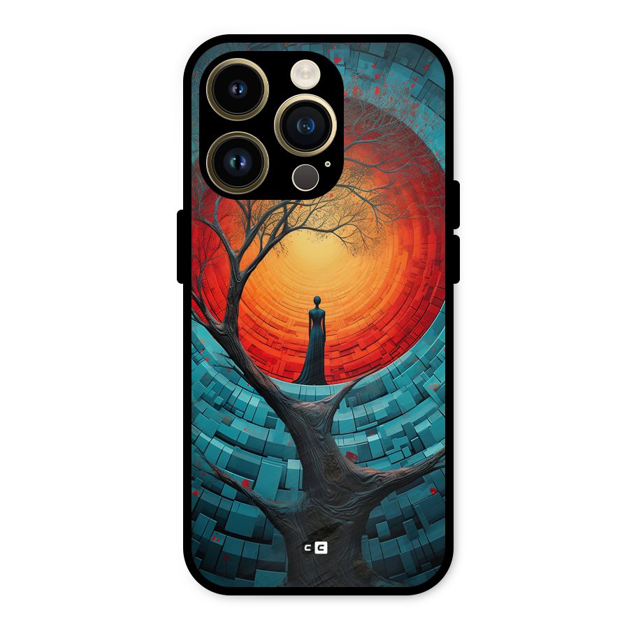Life Tree Metal Back Case for iPhone 14 Pro