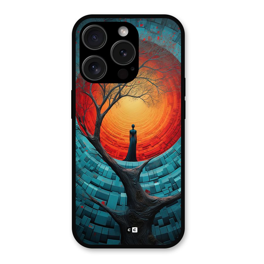 Life Tree Metal Back Case for iPhone 15 Pro