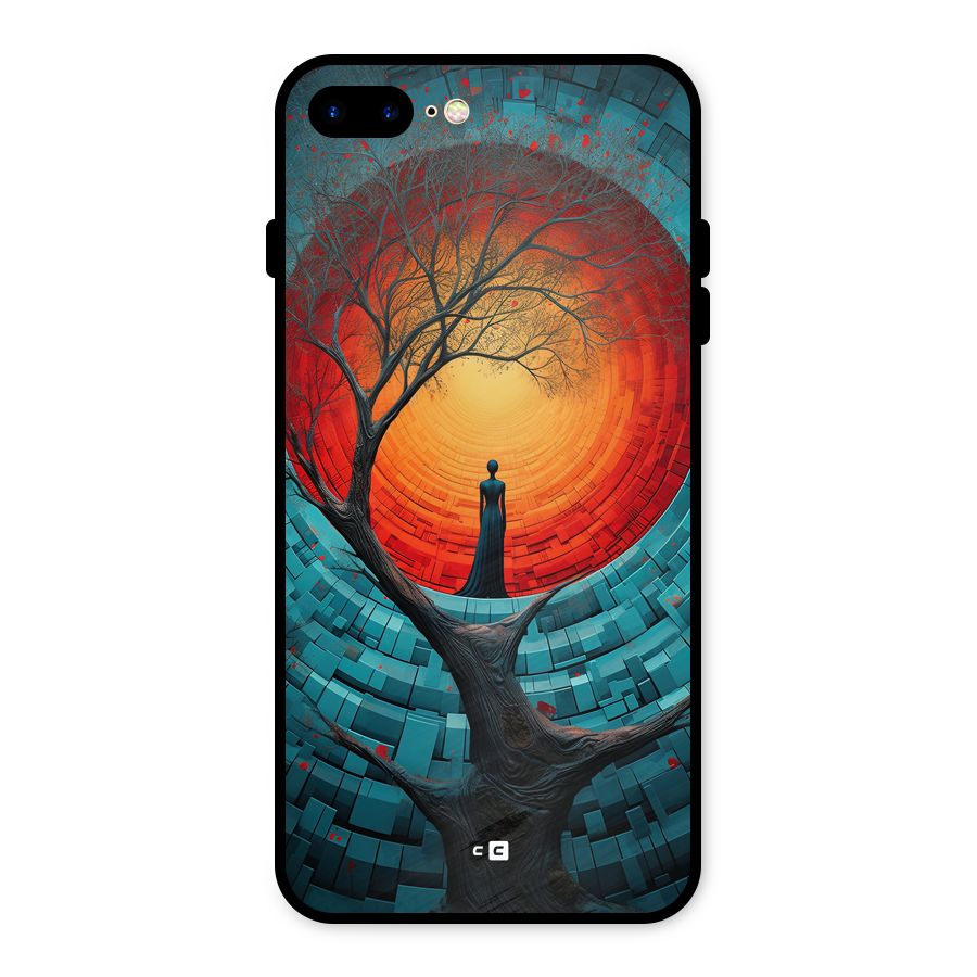 Life Tree Metal Back Case for iPhone 8 Plus