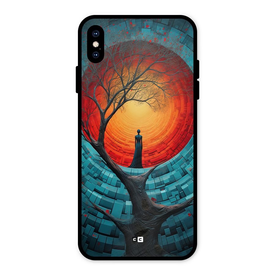 Life Tree Metal Back Case for iPhone XS Max