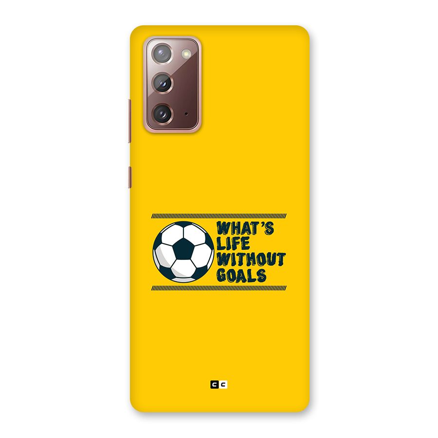 Life Without Goals Back Case for Galaxy Note 20