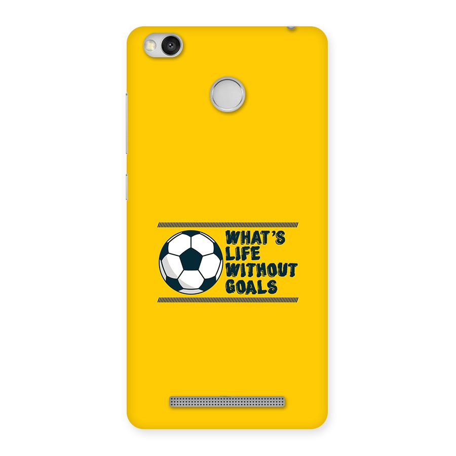 Life Without Goals Back Case for Redmi 3S Prime