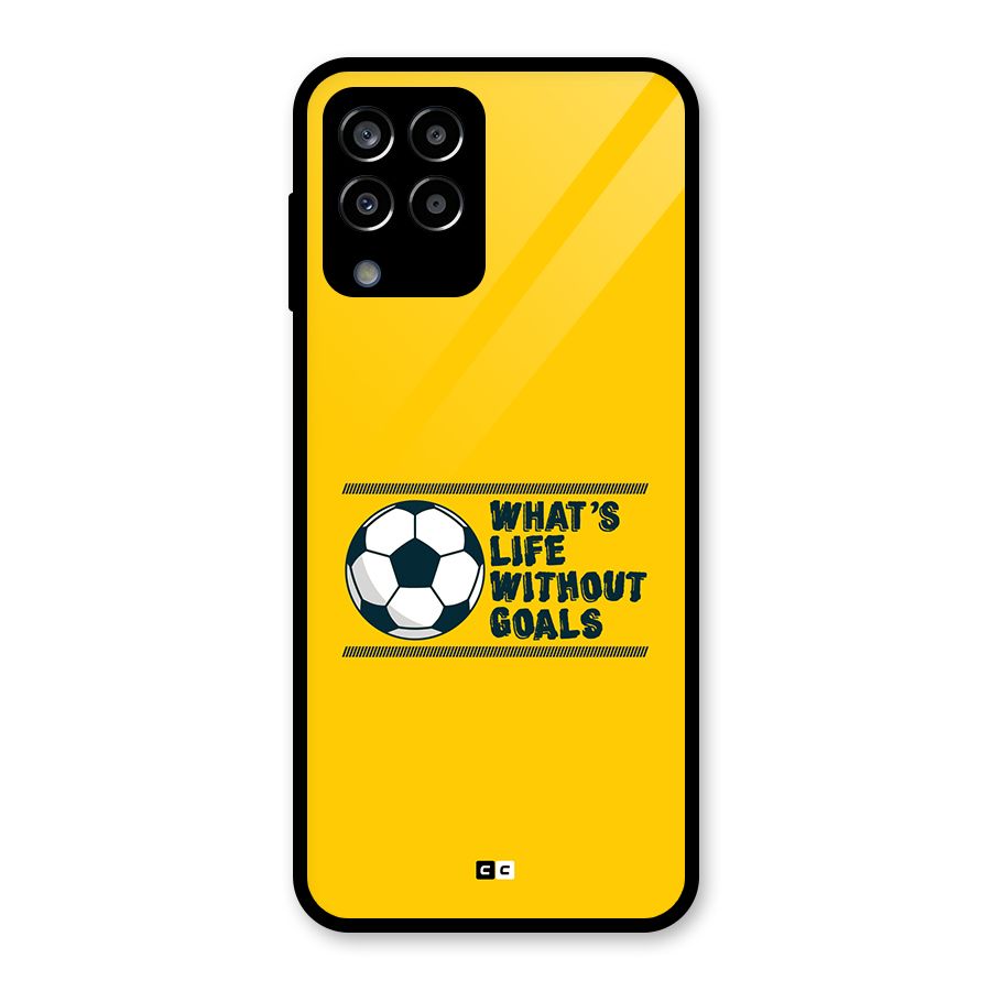 Life Without Goals Glass Back Case for Galaxy M33