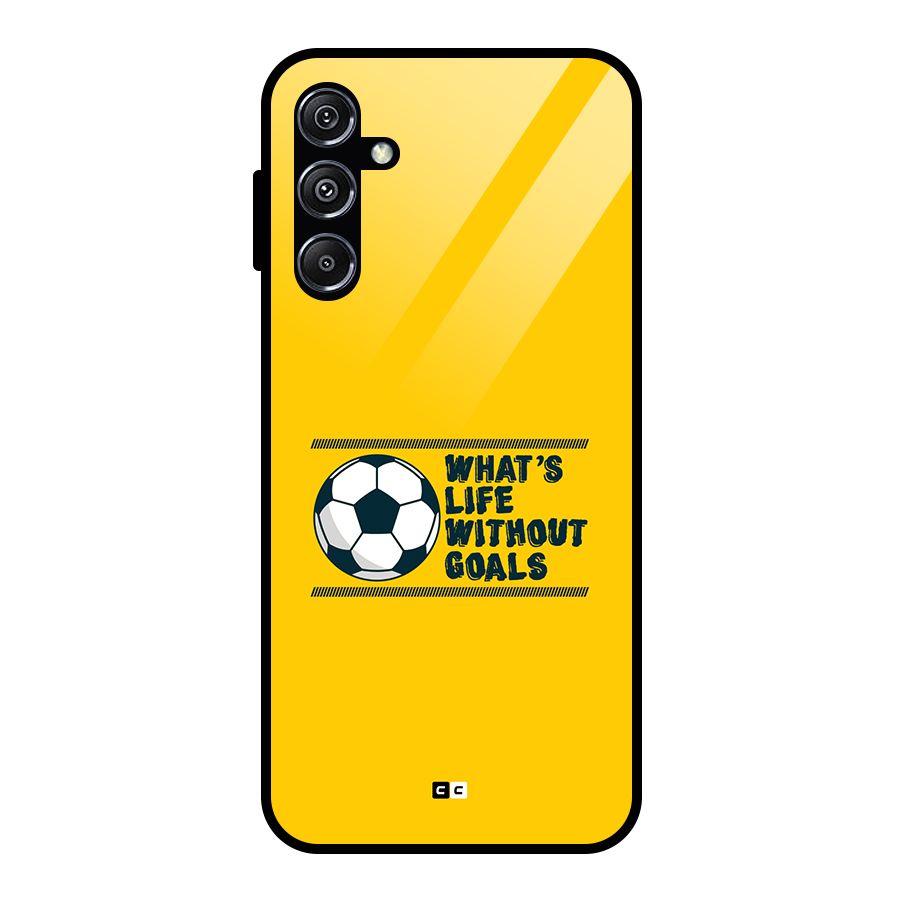 Life Without Goals Glass Back Case for Galaxy M34 5G