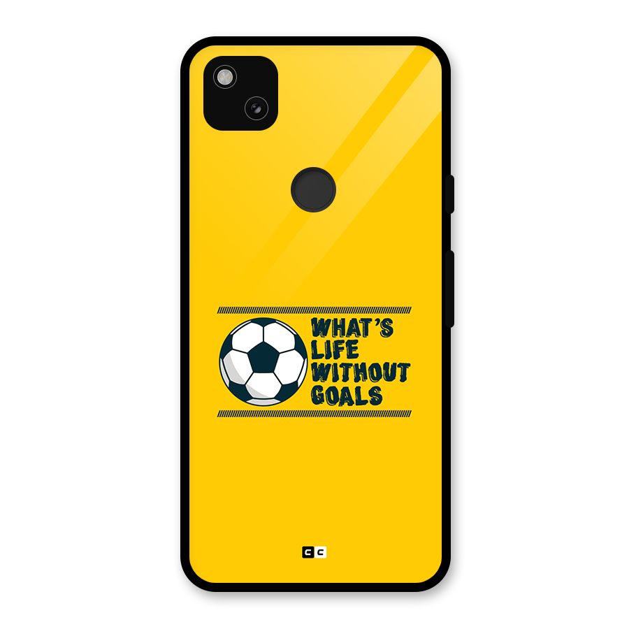 Life Without Goals Glass Back Case for Google Pixel 4a