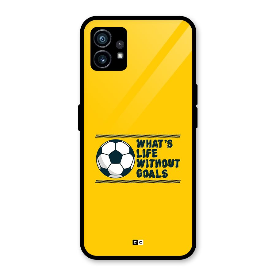 Life Without Goals Glass Back Case for Nothing Phone 1