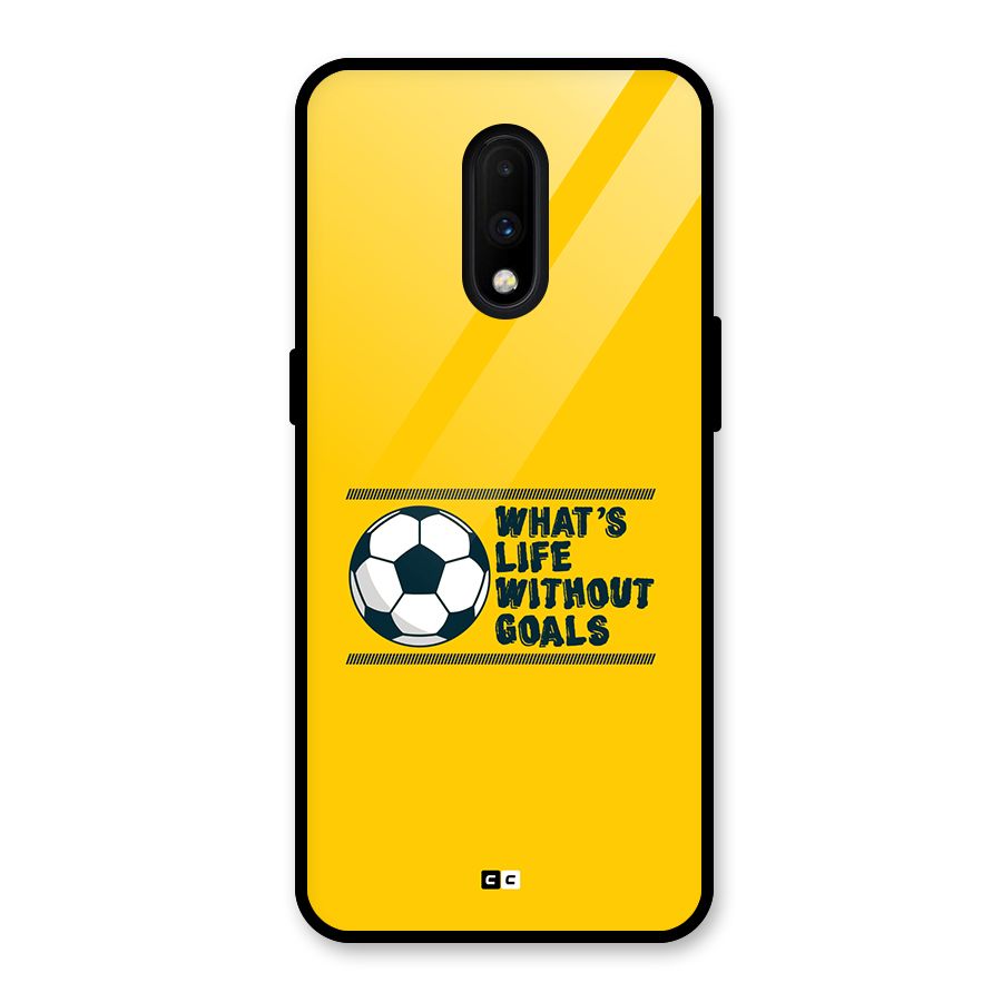 Life Without Goals Glass Back Case for OnePlus 7