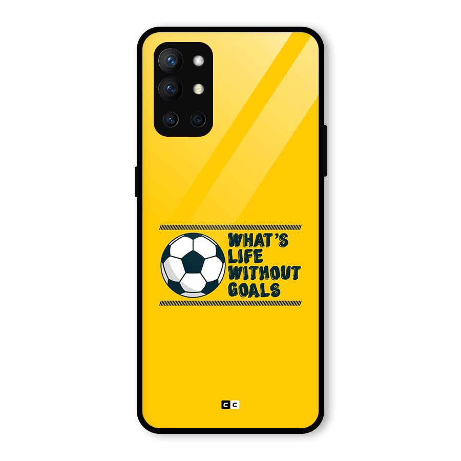 Life Without Goals Glass Back Case for OnePlus 9R