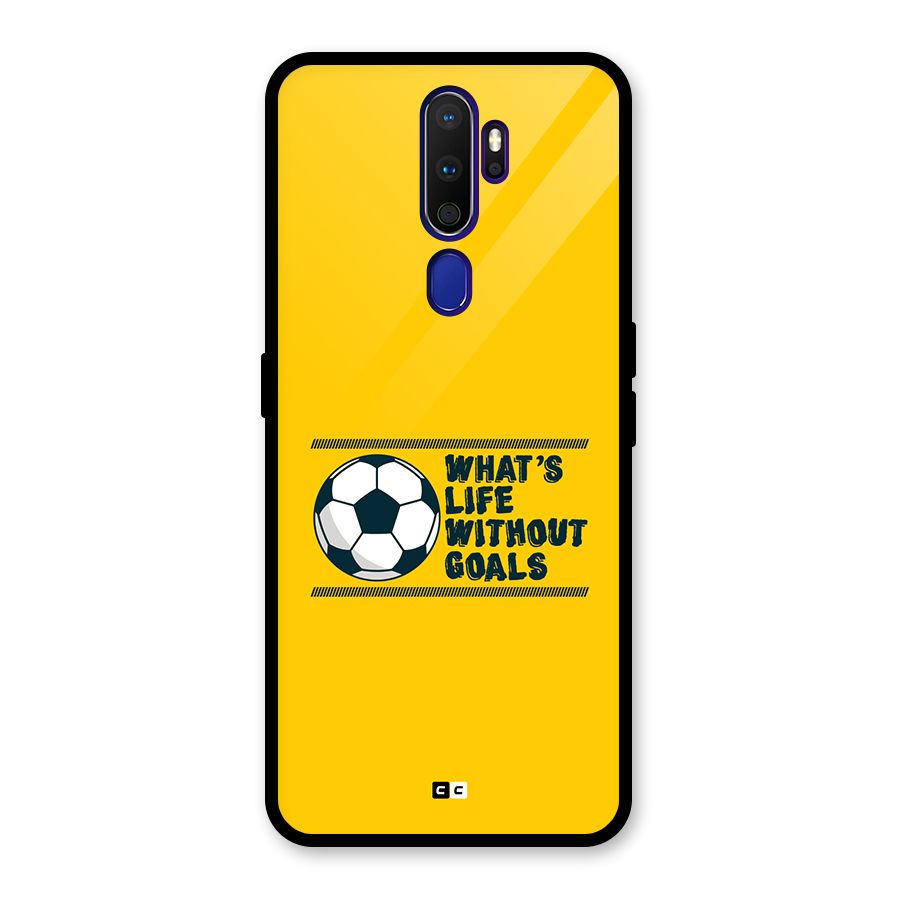 Life Without Goals Glass Back Case for Oppo A9 (2020)