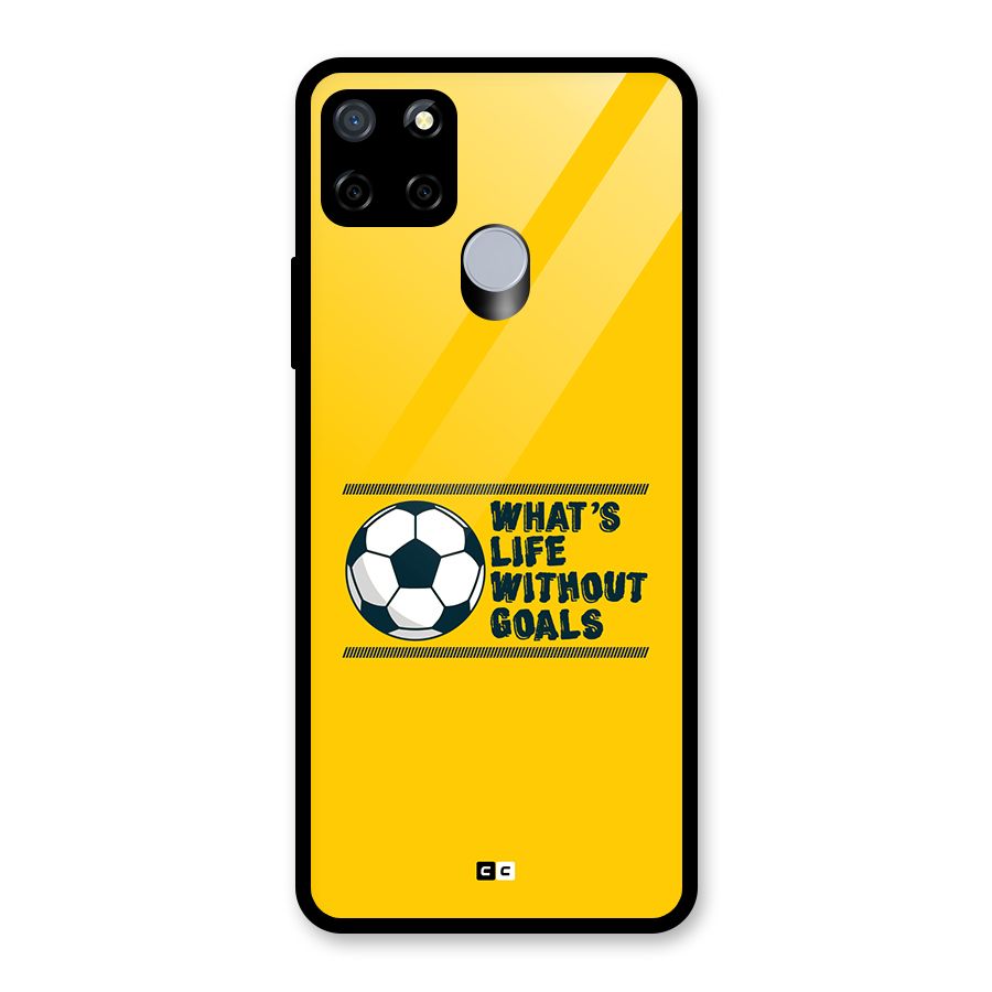 Life Without Goals Glass Back Case for Realme Narzo 20