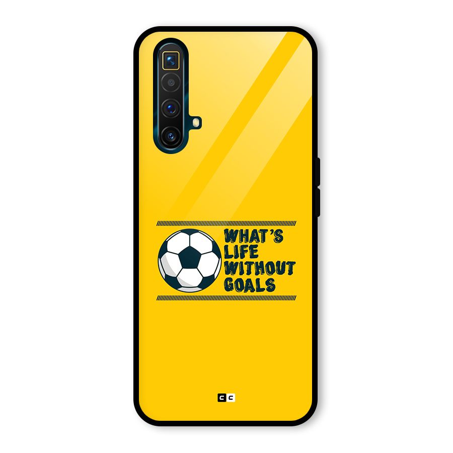 Life Without Goals Glass Back Case for Realme X3