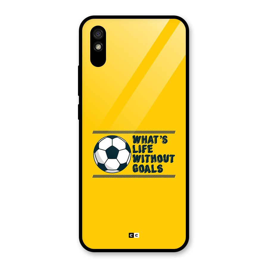 Life Without Goals Glass Back Case for Redmi 9A