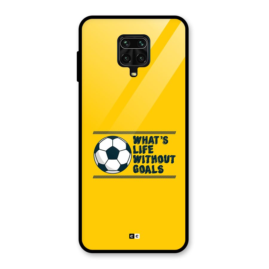 Life Without Goals Glass Back Case for Redmi Note 10 Lite