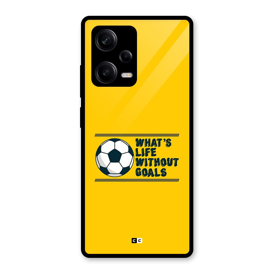 Life Without Goals Glass Back Case for Redmi Note 12 Pro