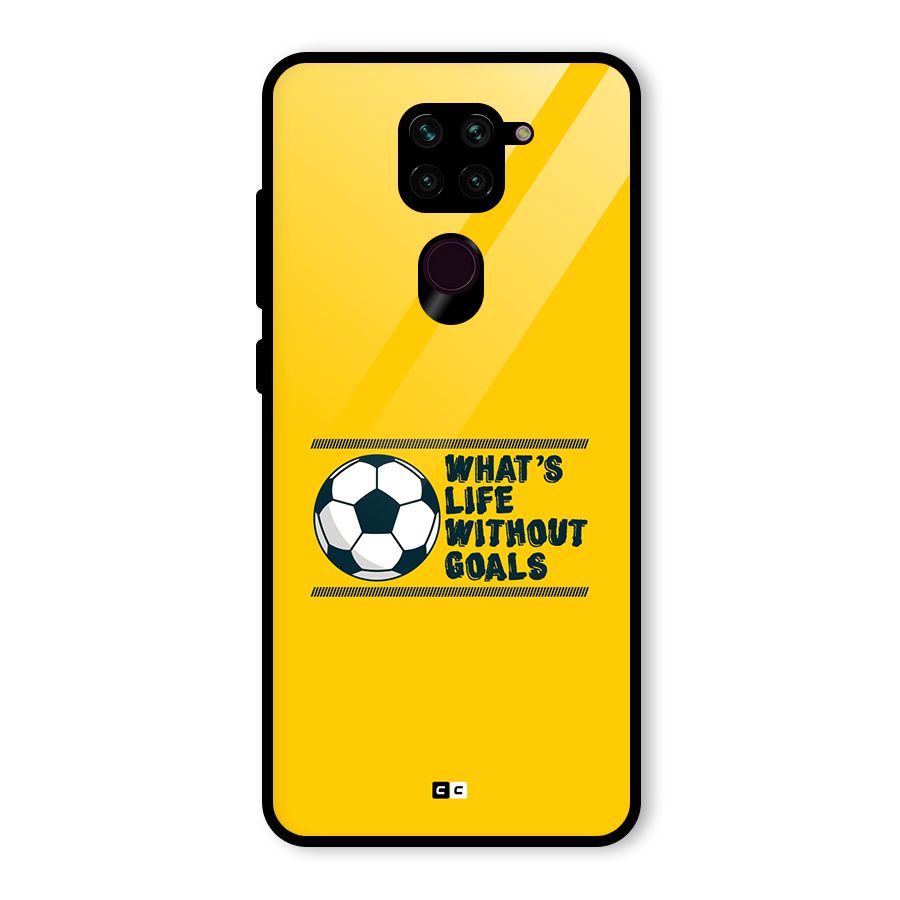 Life Without Goals Glass Back Case for Redmi Note 9