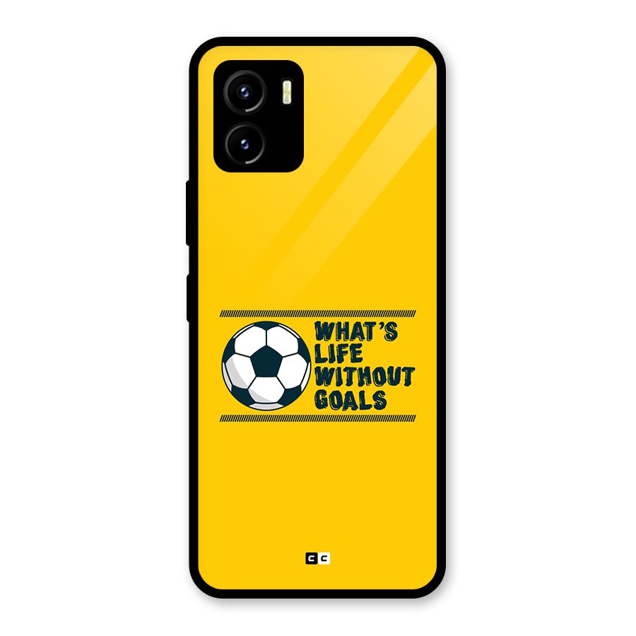 Life Without Goals Glass Back Case for Vivo Y15s