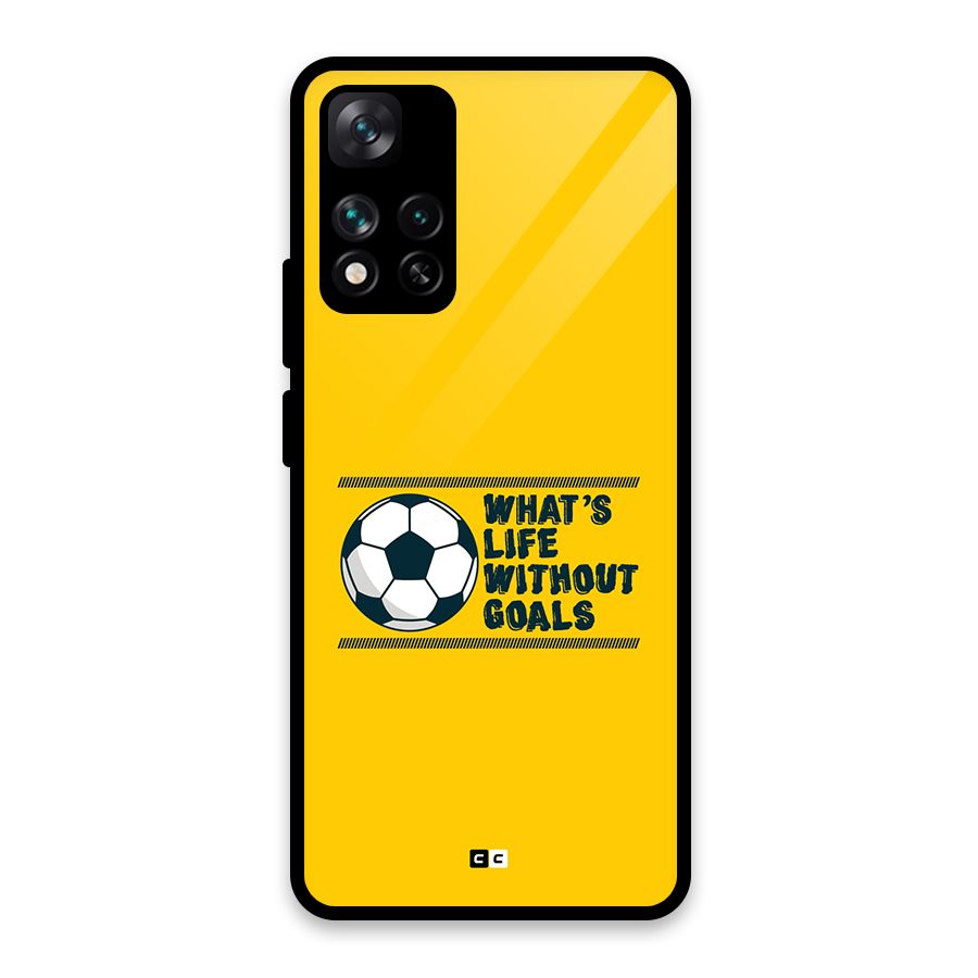 Life Without Goals Glass Back Case for Xiaomi 11i HyperCharge 5G
