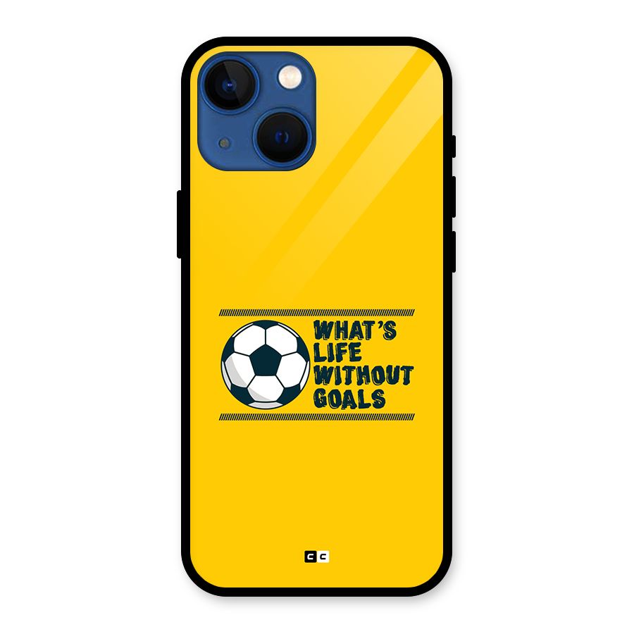Life Without Goals Glass Back Case for iPhone 13 Mini