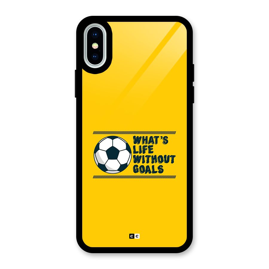 Life Without Goals Glass Back Case for iPhone XS
