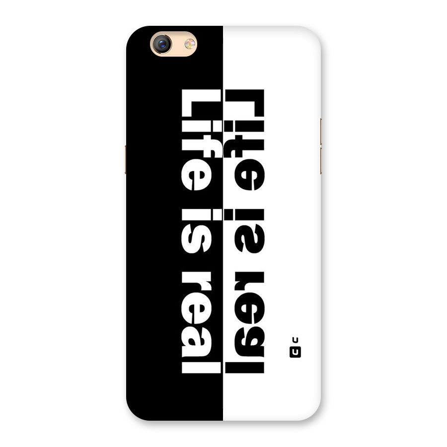 Life is Real Back Case for Oppo F3 Plus