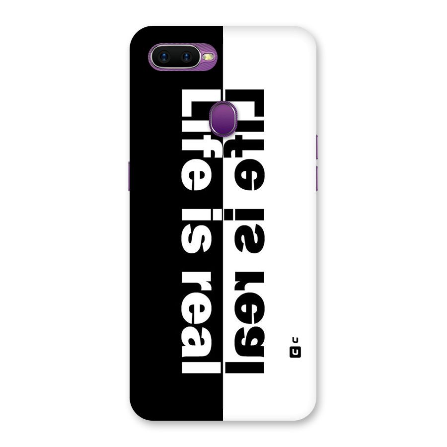 Life is Real Back Case for Oppo F9