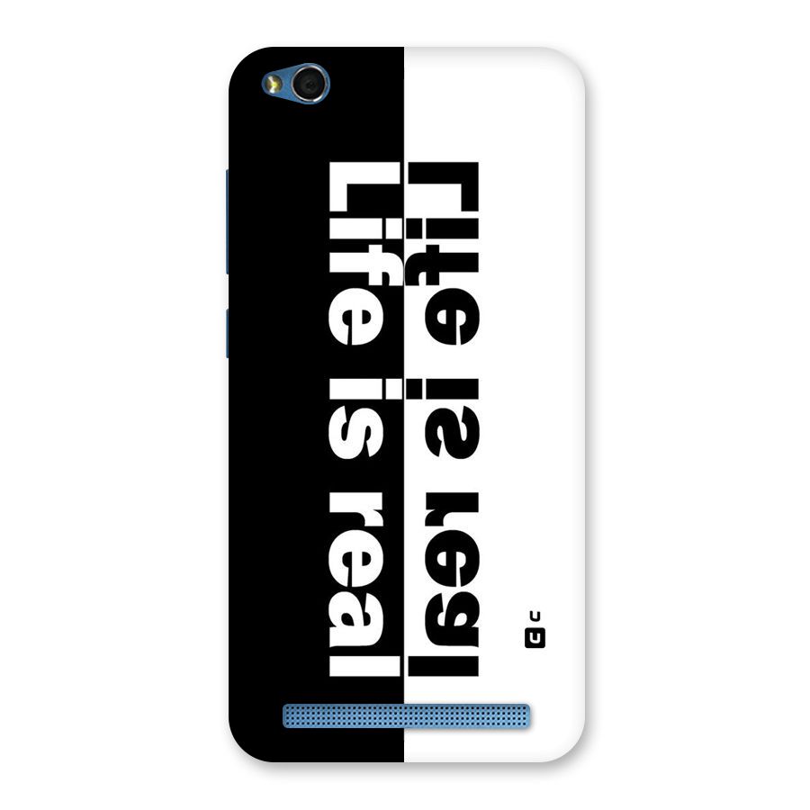 Life is Real Back Case for Redmi 5A