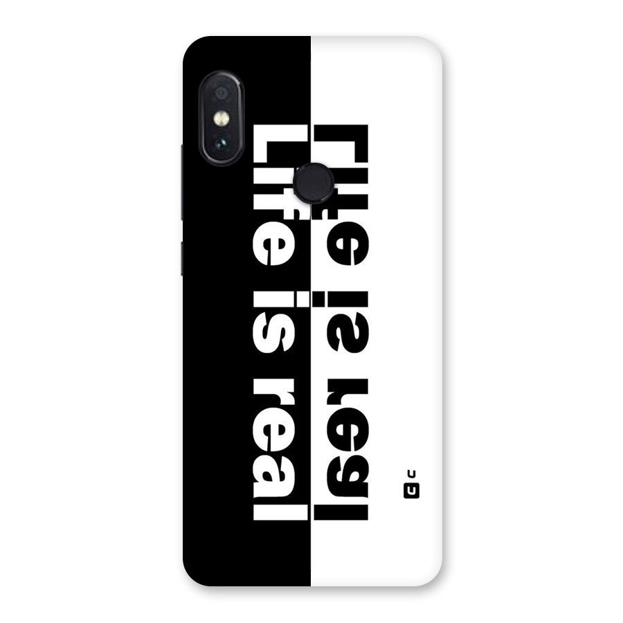 Life is Real Back Case for Redmi Note 5 Pro
