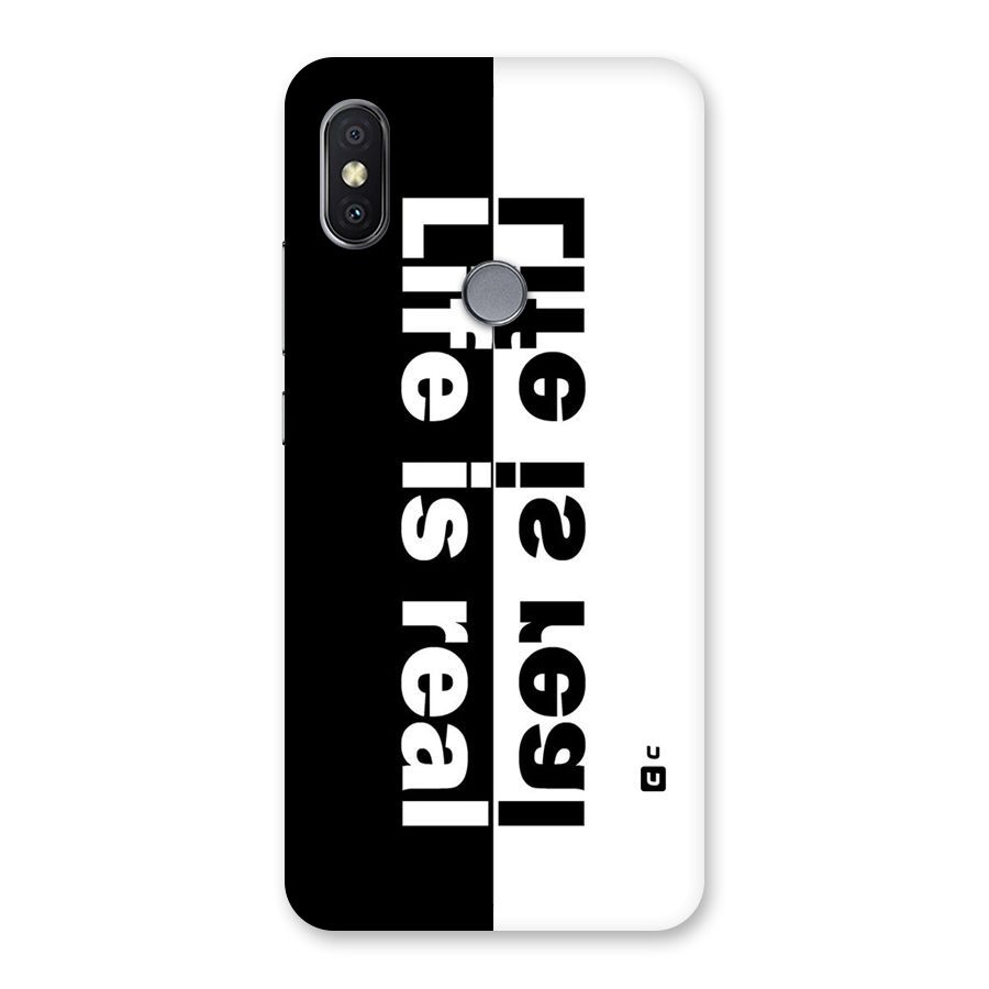 Life is Real Back Case for Redmi Y2