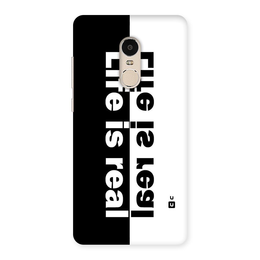 Life is Real Back Case for Xiaomi Redmi Note 4