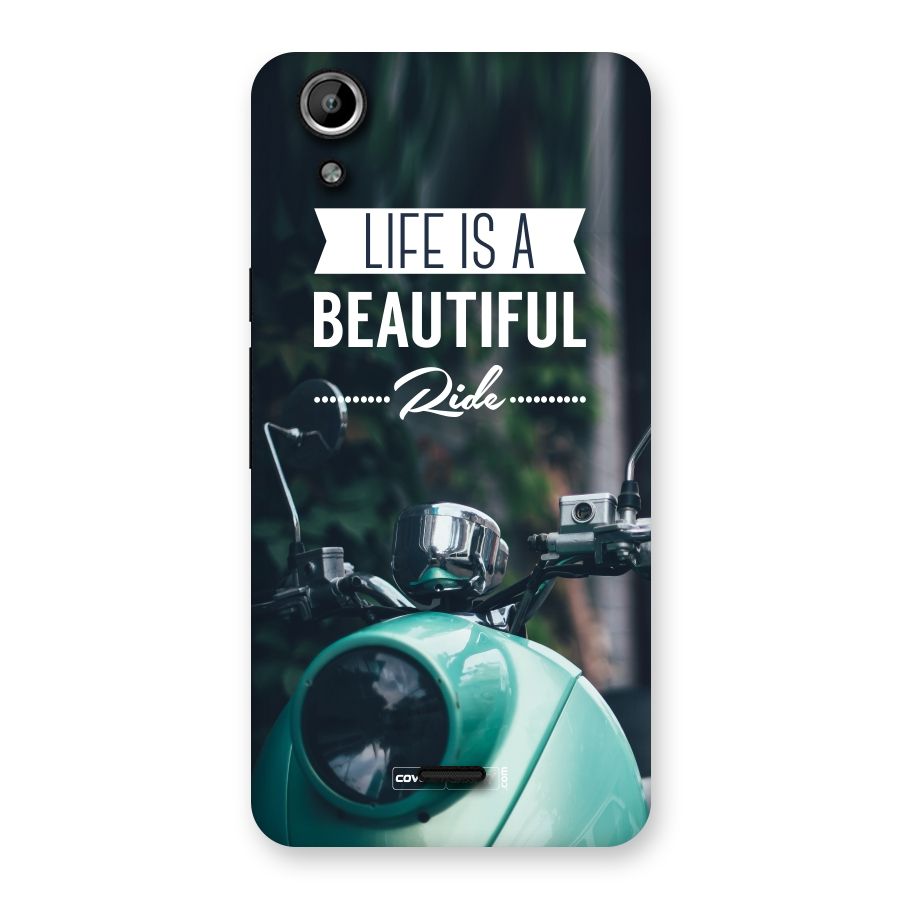 Life is a Beautiful Ride Back Case for Micromax Canvas Selfie Lens Q345