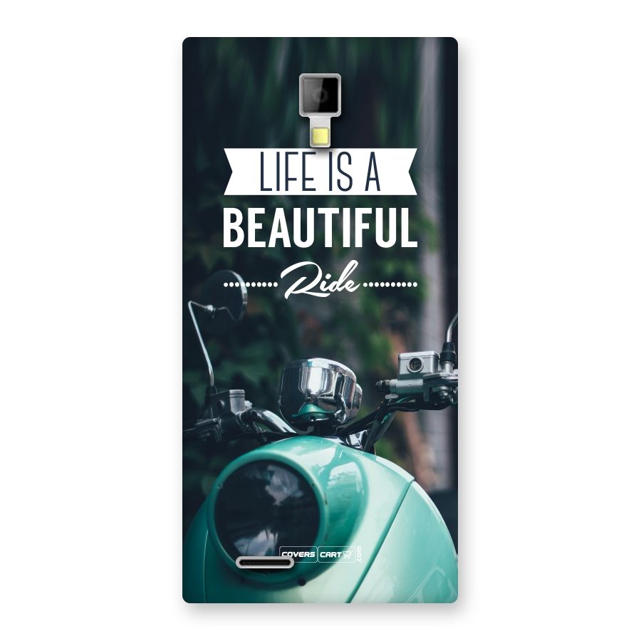 Life is a Beautiful Ride Back Case for Micromax Canvas Xpress A99