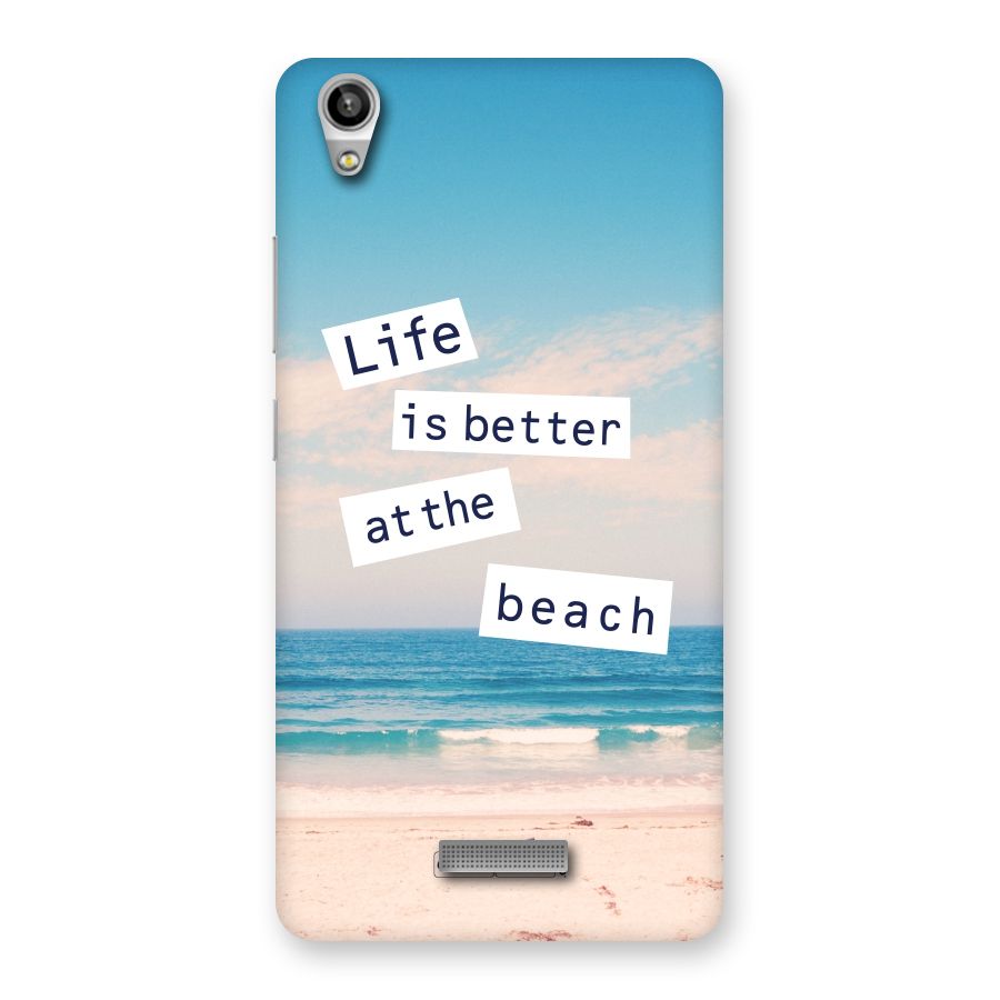 Life is better at the Beach Back Case for Lava-Pixel-V1