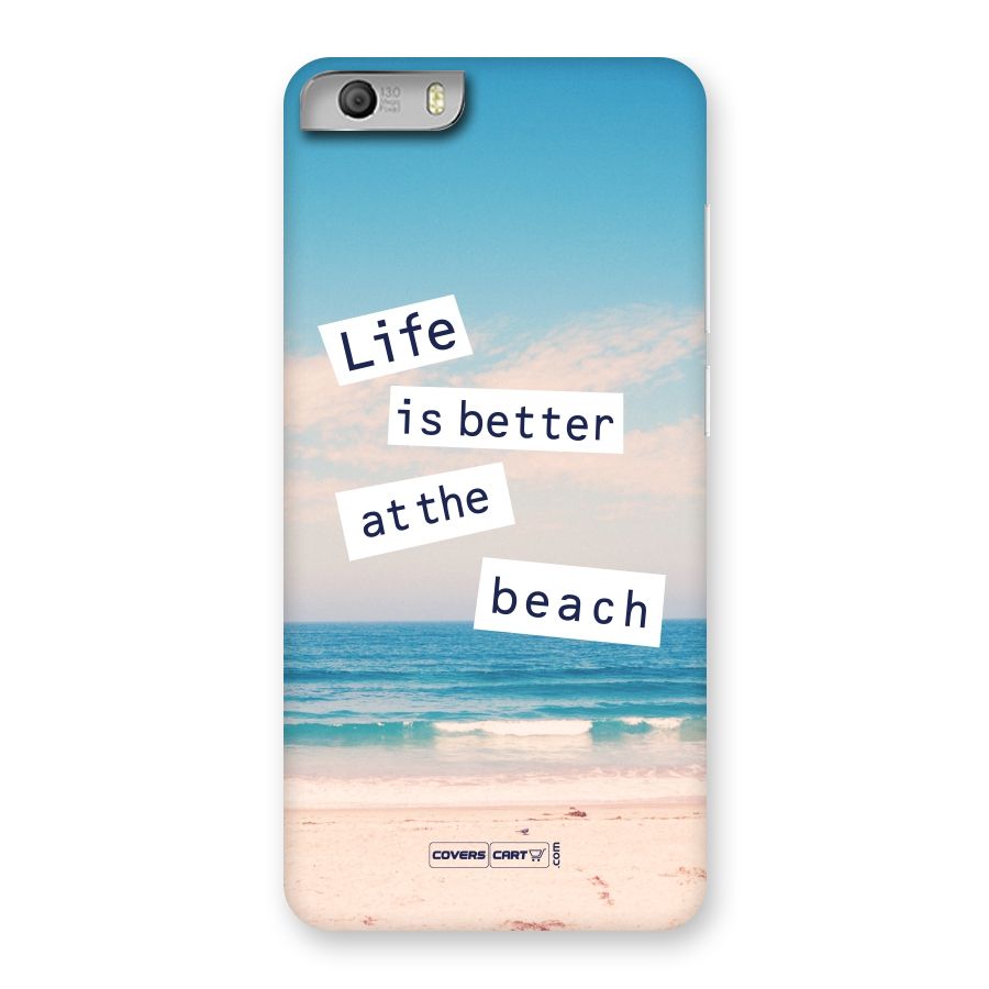 Life is better at the Beach Back Case for Micromax Canvas Knight 2