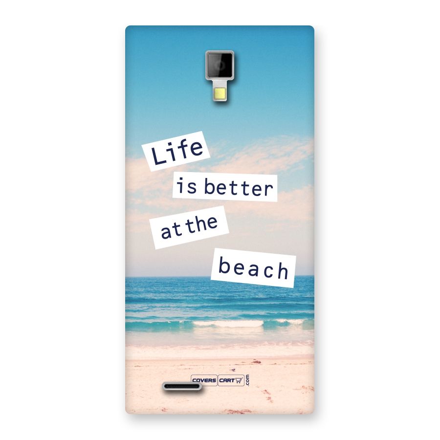 Life is better at the Beach Back Case for Micromax Canvas Xpress A99