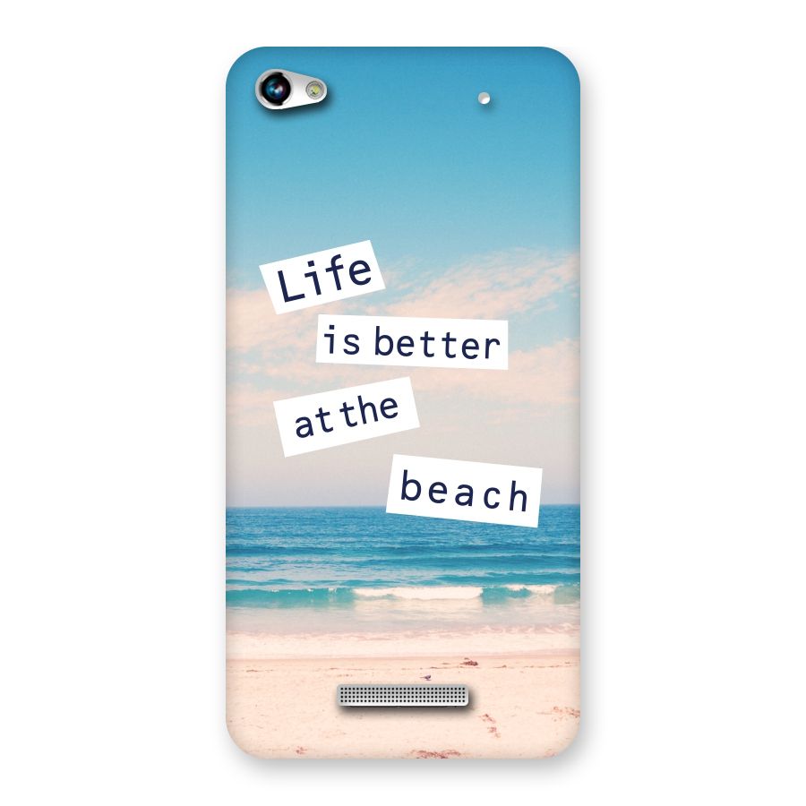 Life is better at the Beach Back Case for Micromax Hue 2