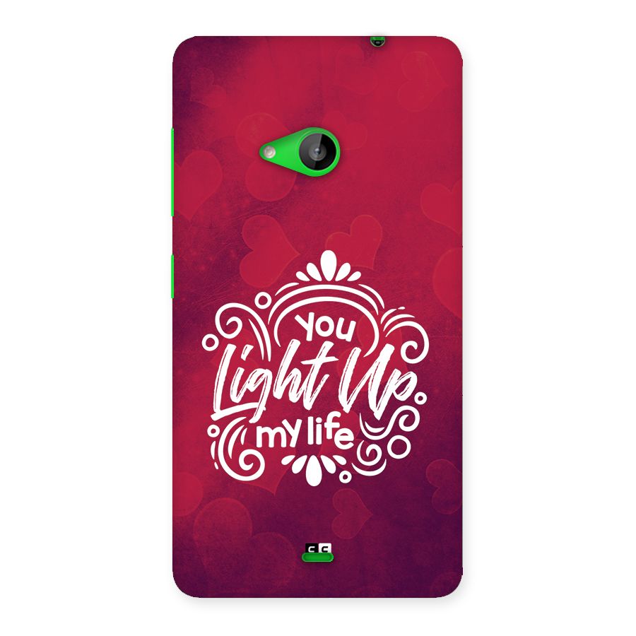 Light Up My Life Back Case for Lumia 535
