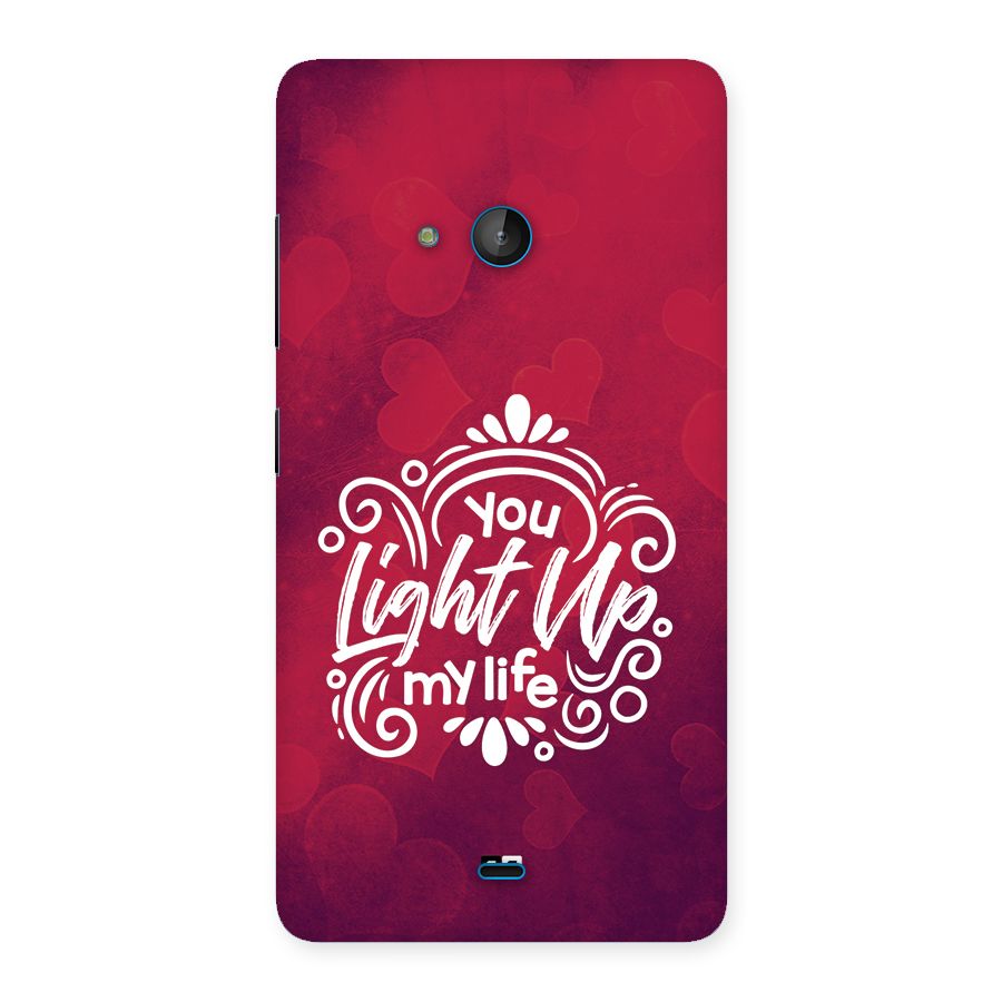 Light Up My Life Back Case for Lumia 540