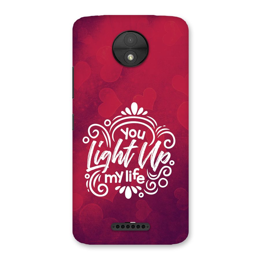 Light Up My Life Back Case for Moto C