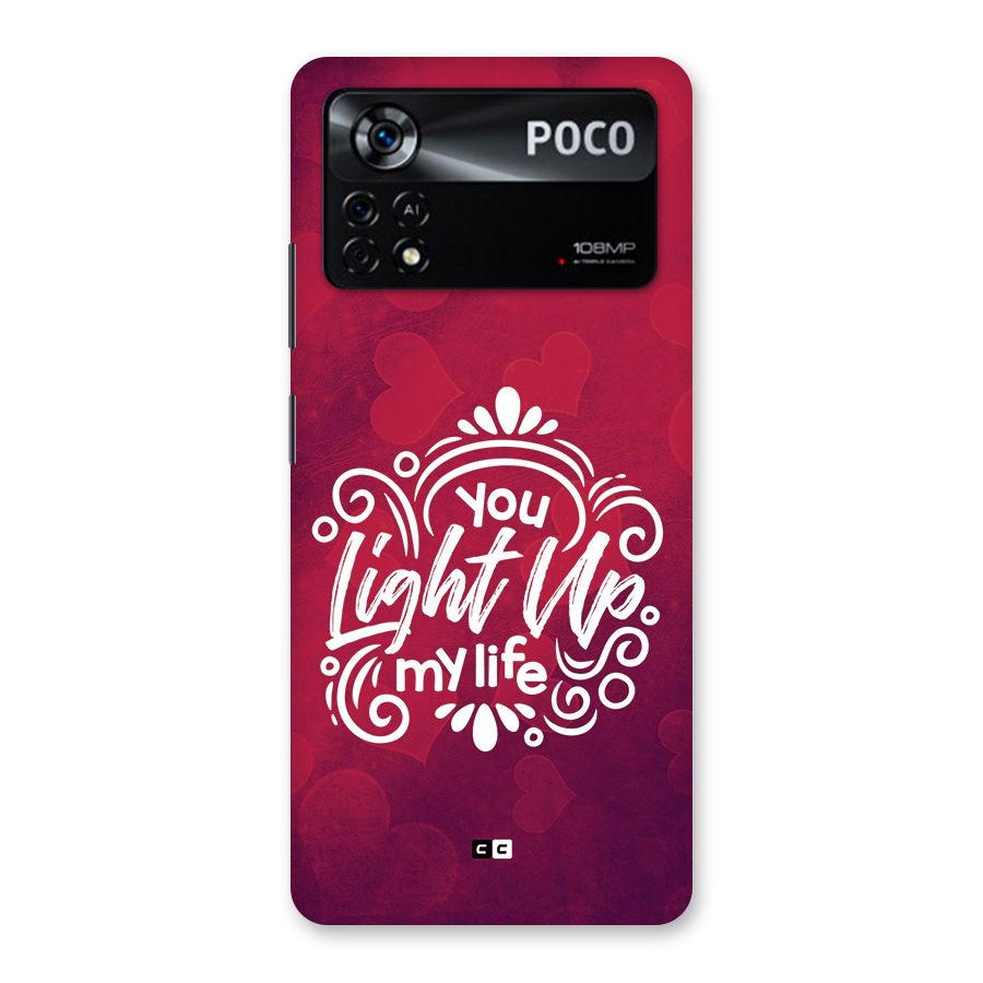 Light Up My Life Back Case for Poco X4 Pro 5G