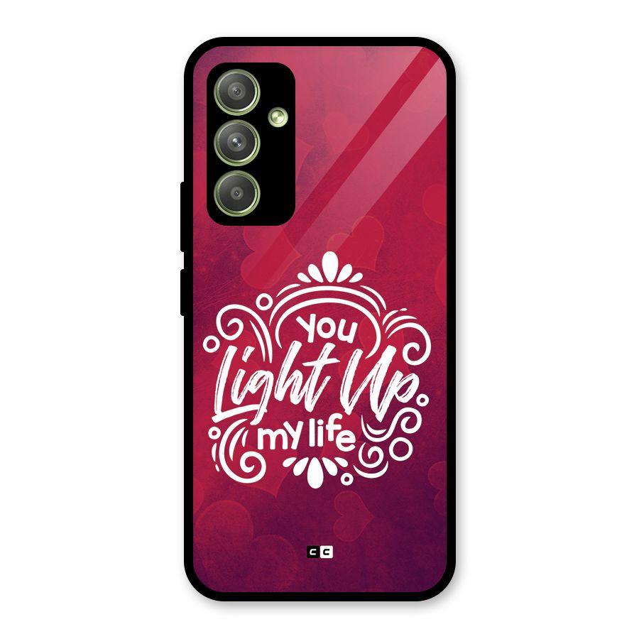 Light Up My Life Glass Back Case for Galaxy A54