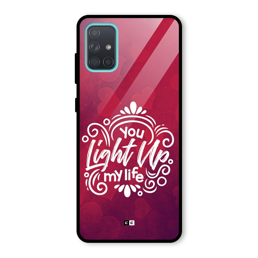 Light Up My Life Glass Back Case for Galaxy A71