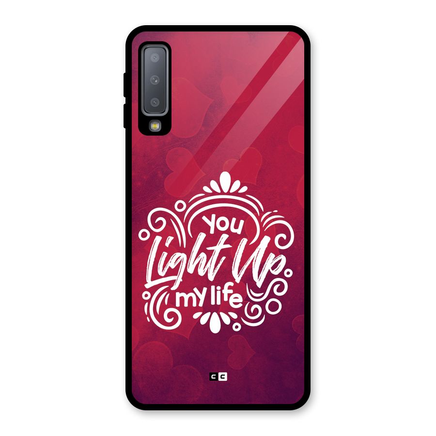 Light Up My Life Glass Back Case for Galaxy A7 (2018)