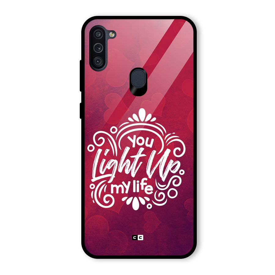 Light Up My Life Glass Back Case for Galaxy M11