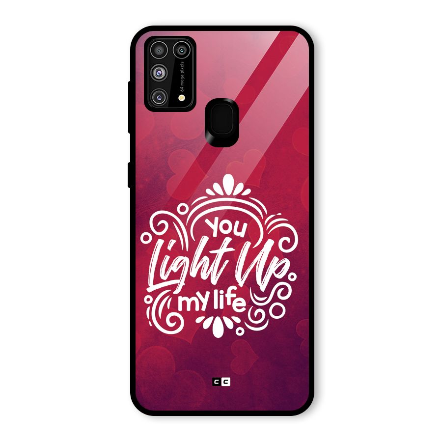 Light Up My Life Glass Back Case for Galaxy M31