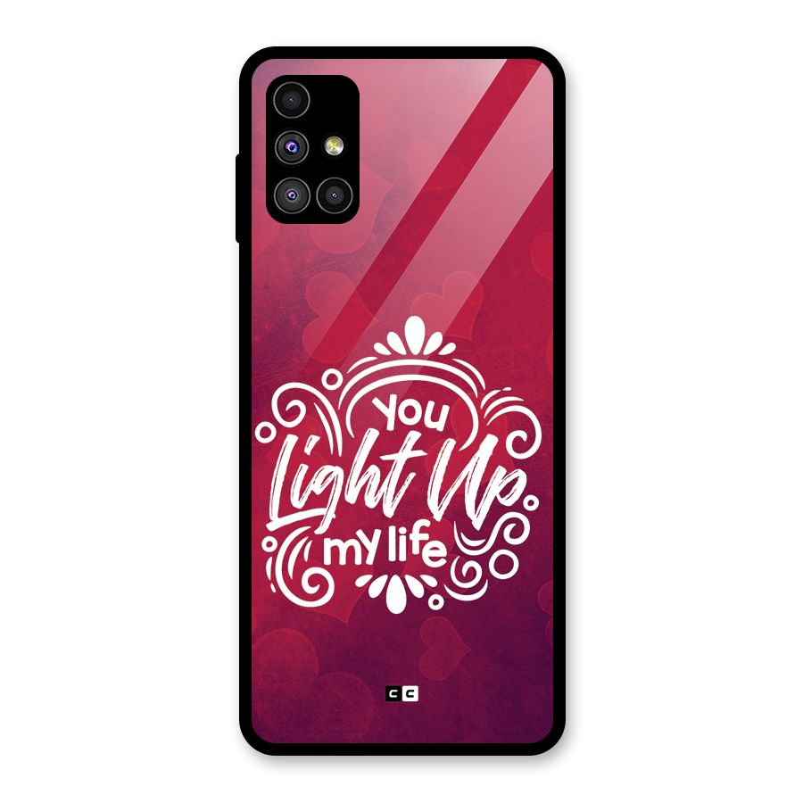 Light Up My Life Glass Back Case for Galaxy M51