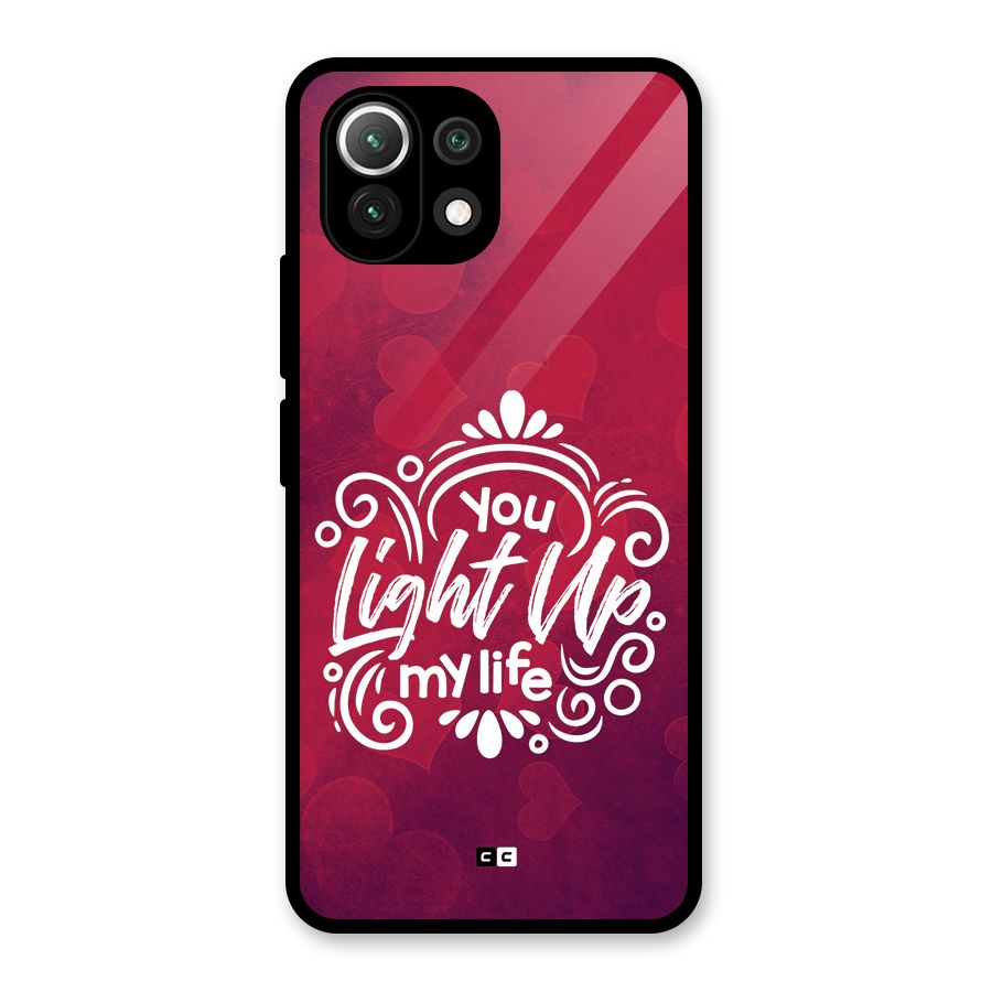 Light Up My Life Glass Back Case for Mi 11 Lite