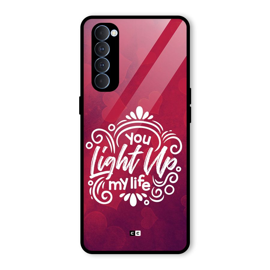 Light Up My Life Glass Back Case for Oppo Reno4 Pro