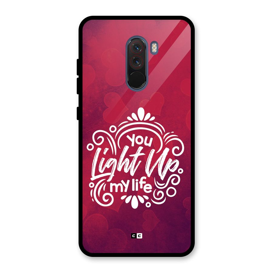 Light Up My Life Glass Back Case for Poco F1