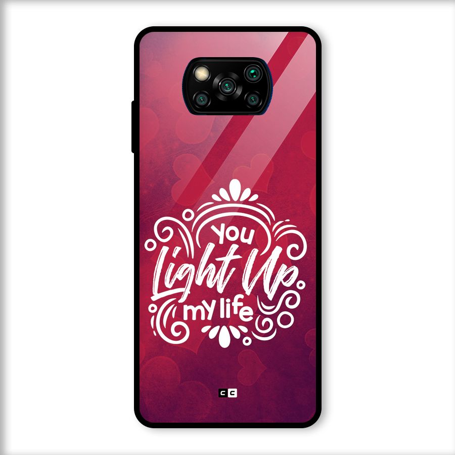 Light Up My Life Glass Back Case for Poco X3